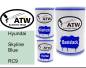 Preview: Hyundai, Skyline Blue, RC9: 500ml Lackdose + 500ml Klarlack + 250ml Härter - Set, von ATW Autoteile West.